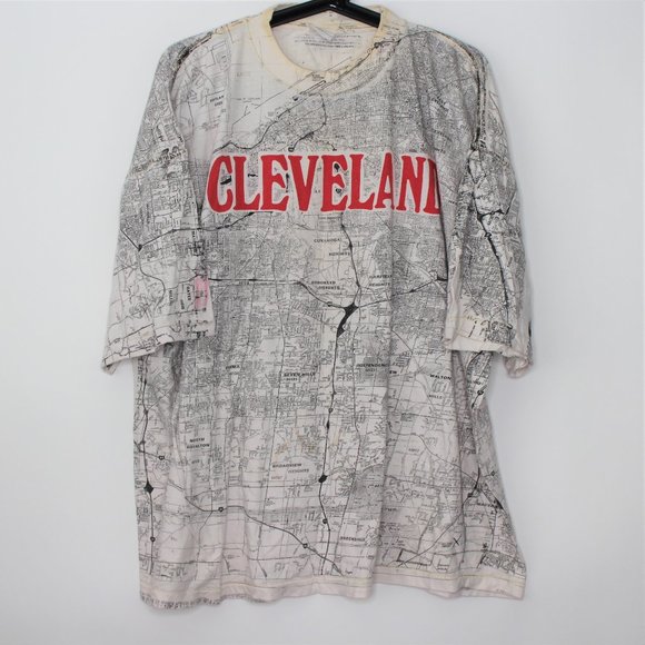 Super Accord Other - VTG Cleveland All Over Single Stitch T-Shirt C607